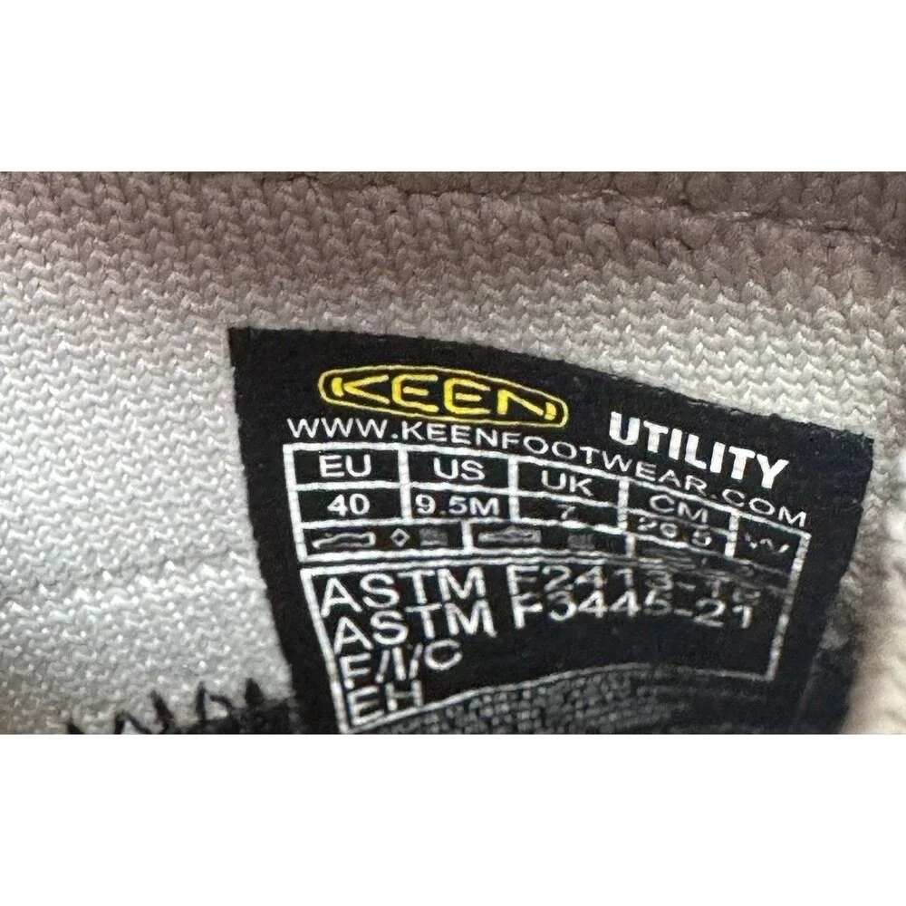 Keen Utility Composite Tow Arvada Size 9.5M Gray And Sage Green